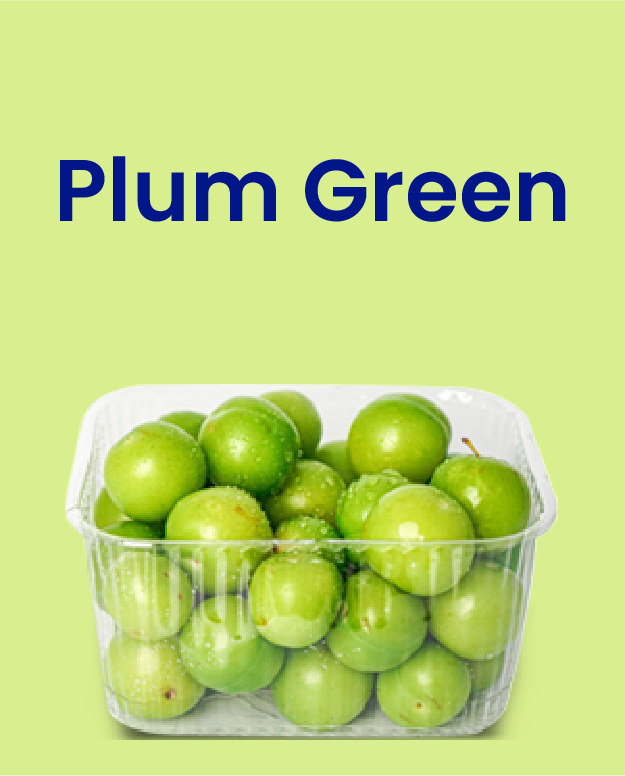 Plums, Green Sour, 0.4 kg Pack