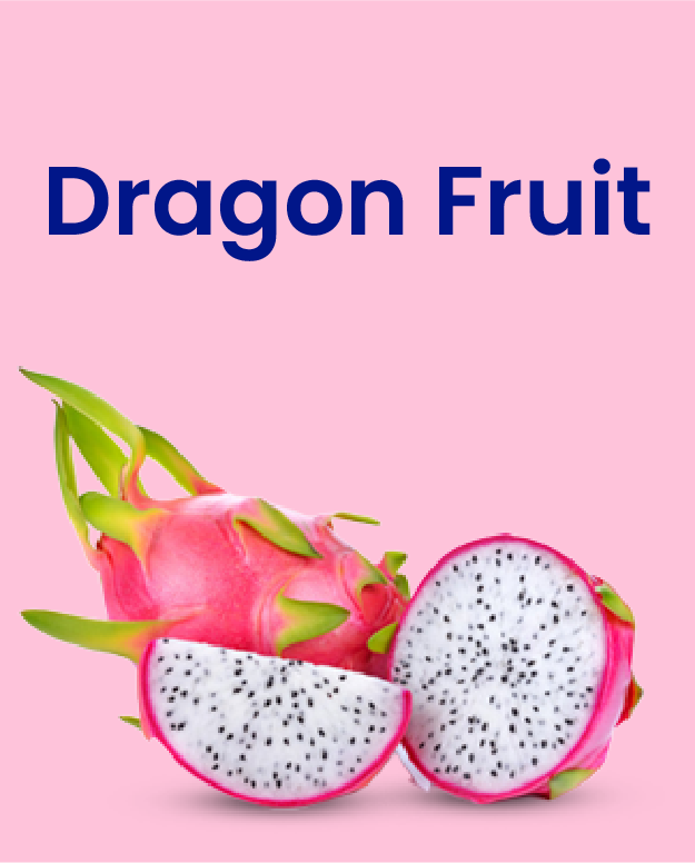Dragon Fruits, white pitaya, 2 pieces