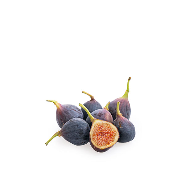 Black Taif figs from Hamat, 1 kg pack, fresh and ripe fruit with dark skin, displayed in a natural setting.