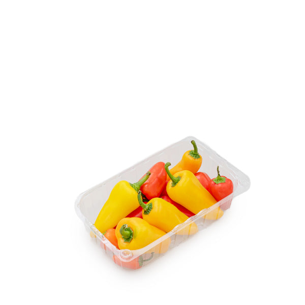 Mixed sweet baby peppers from Mahasil, vibrant colorful vegetables in a 0.25 kg pack.