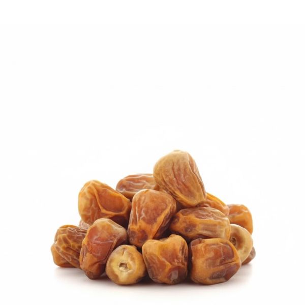 Fresh Sukkari dates from Local Market in a 0.5 kg pack, shown in a close-up image highlighting the glossy, plump fruit.
