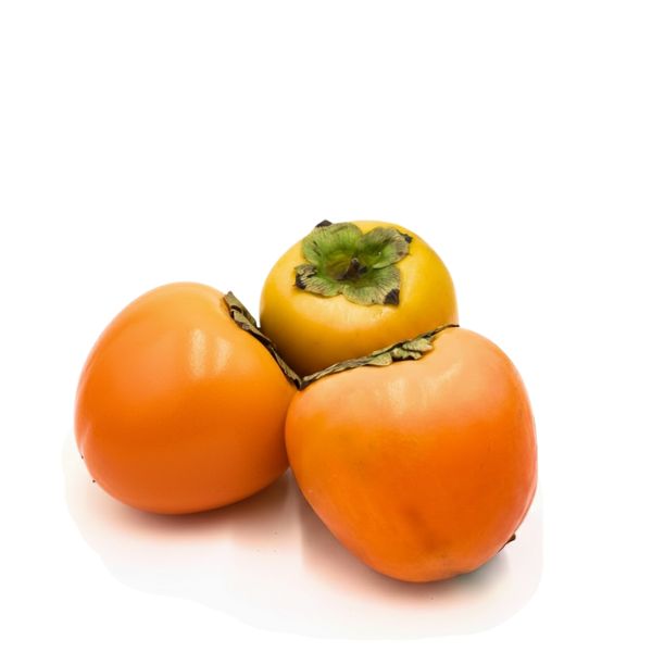 Fresh Sharbatly kaki persimmons in a 1 kg pack, ripe orange fruit with smooth skin, ready to eat or use in recipes.
