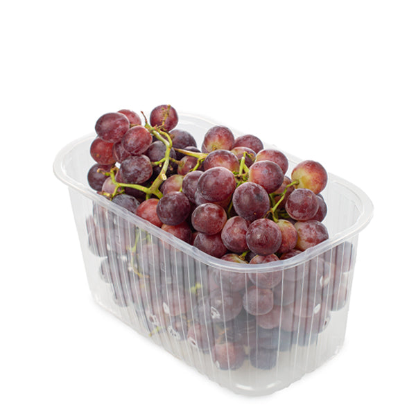 Red seedless grapes from Sharbatly in a 1.5kg pack, showcasing fresh, plump, and vibrant red grapes ready to eat.