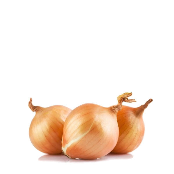 Golden onions from Local Market, 2 kg bag, fresh vegetable with papery skin and rounded shape, perfect for cooking and salads.