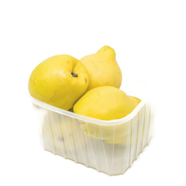 Fresh quinces from Local Market, 1 kg pack, showing bright yellow, round cooking apples ideal for baking or preserves.
