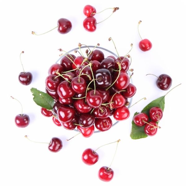 Fresh red cherries in a 5 kg carton, high-quality fruit from Sharbatly, showcasing vibrant ripe cherries ready to enjoy.