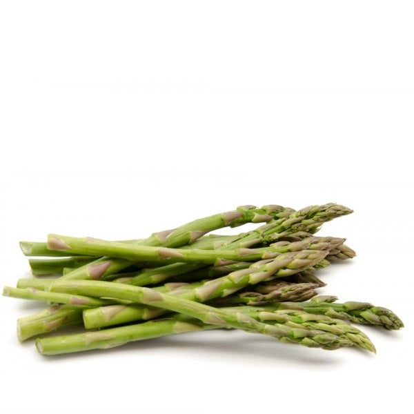 Fresh green asparagus bunch from Holland, 0.45 kg, vibrant and crisp vegetable with pointed tips and firm stalks.