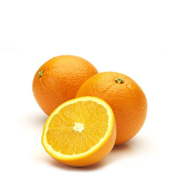 Fresh Valencia oranges from Sharbatly in a 5 kg carton, ideal for juicing with bright orange skin and natural fruit appearance.