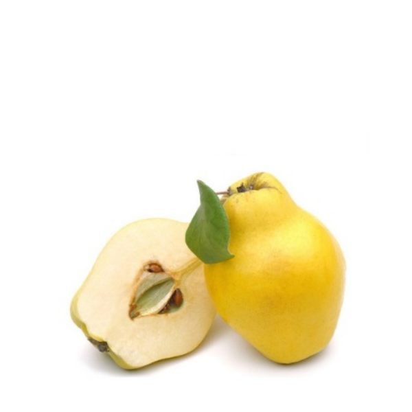 Fresh quinces from Local Market, 1 kg pack, showing ripe yellow cooking apples with smooth skin and round shape.